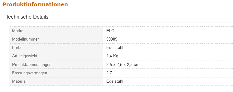 ELO Praktika XS Schnellkochtopf